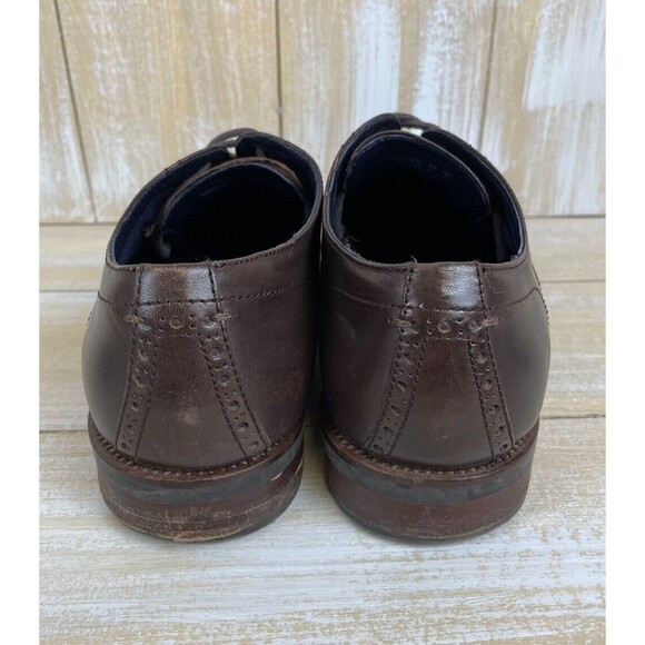 COLE HAAN GRAND.OS WINGTIP OXFORD Dress Shoes Dark Brown Leather Men’s  Size 12 main image 14